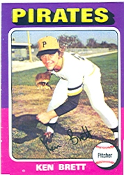 1975 Topps Baseball Cards      250     Ken Brett